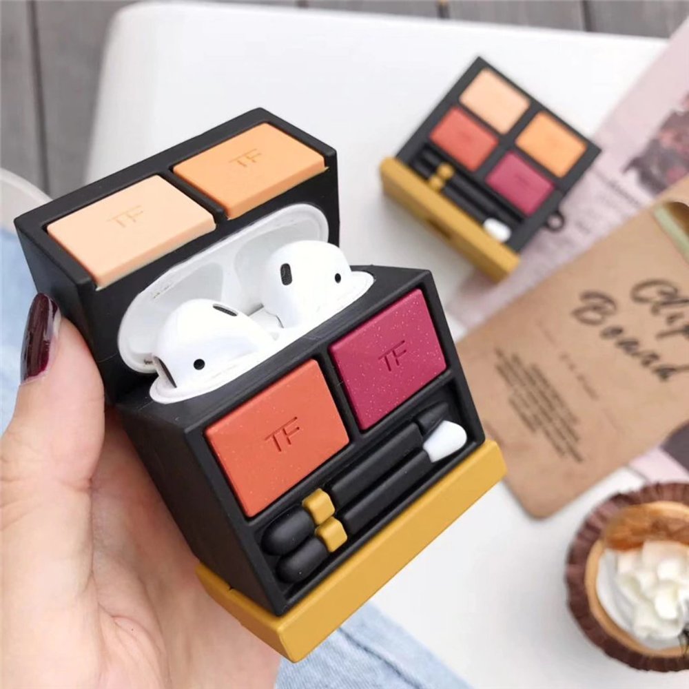 NEW Makeup Eye shadow Apple Airpods 1 2 Pro case - Picture 2 of 6